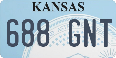 KS license plate 688GNT