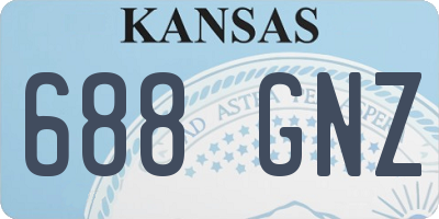KS license plate 688GNZ