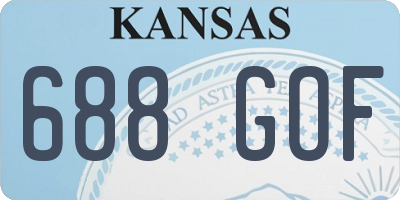 KS license plate 688GOF