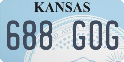 KS license plate 688GOG