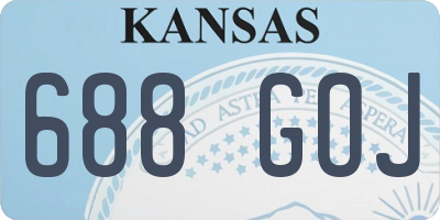 KS license plate 688GOJ