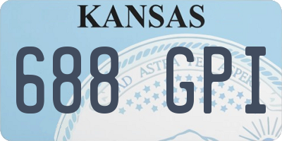 KS license plate 688GPI