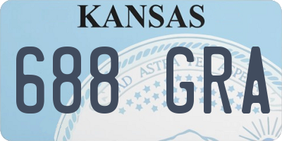 KS license plate 688GRA
