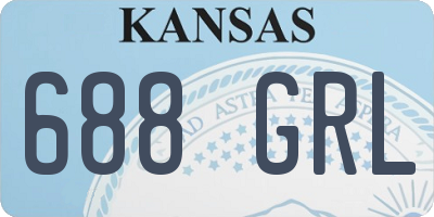 KS license plate 688GRL