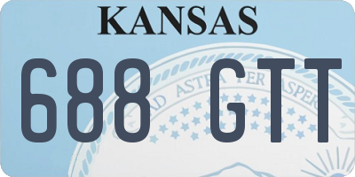 KS license plate 688GTT