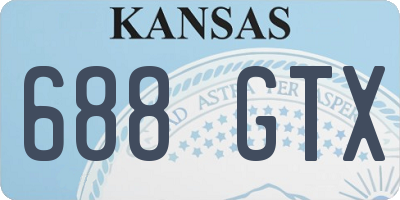 KS license plate 688GTX