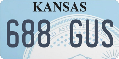 KS license plate 688GUS