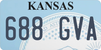 KS license plate 688GVA