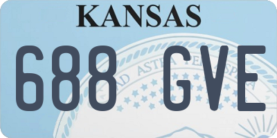 KS license plate 688GVE
