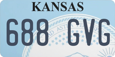 KS license plate 688GVG