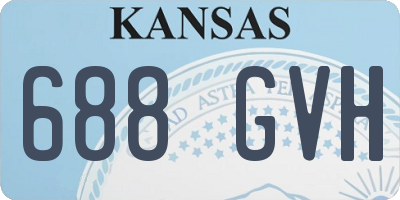 KS license plate 688GVH