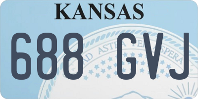 KS license plate 688GVJ