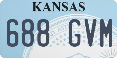 KS license plate 688GVM