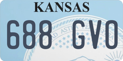 KS license plate 688GVO