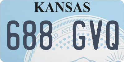 KS license plate 688GVQ