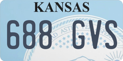 KS license plate 688GVS