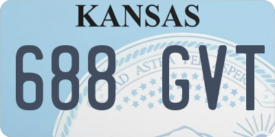 KS license plate 688GVT