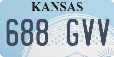 KS license plate 688GVV