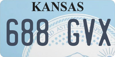 KS license plate 688GVX