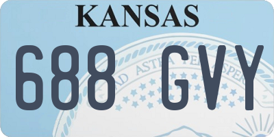 KS license plate 688GVY