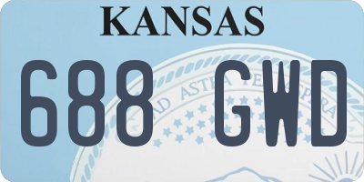 KS license plate 688GWD