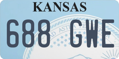 KS license plate 688GWE