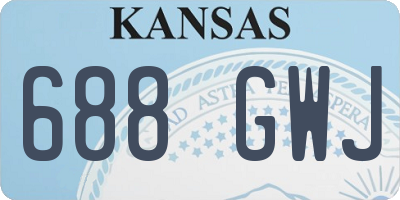 KS license plate 688GWJ
