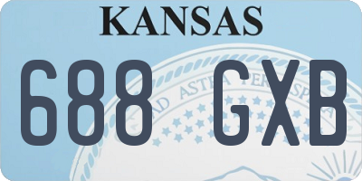 KS license plate 688GXB