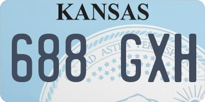 KS license plate 688GXH