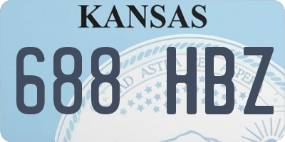 KS license plate 688HBZ