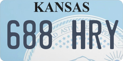 KS license plate 688HRY