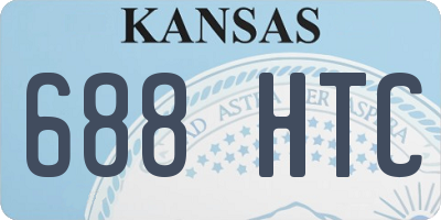 KS license plate 688HTC