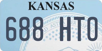 KS license plate 688HTO