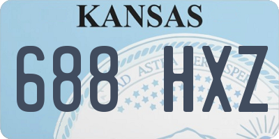 KS license plate 688HXZ