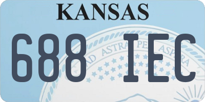 KS license plate 688IEC