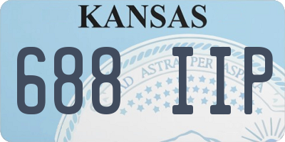 KS license plate 688IIP