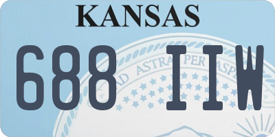 KS license plate 688IIW