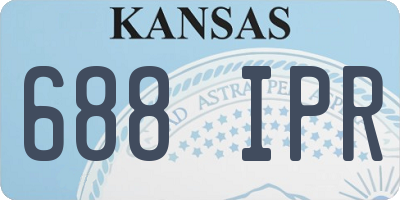 KS license plate 688IPR