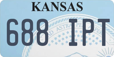KS license plate 688IPT