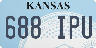 KS license plate 688IPU
