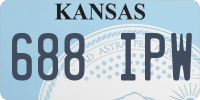 KS license plate 688IPW