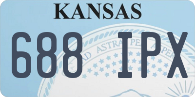 KS license plate 688IPX