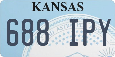 KS license plate 688IPY