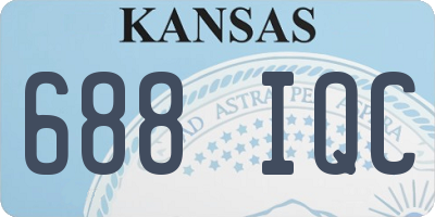 KS license plate 688IQC
