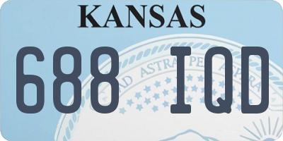 KS license plate 688IQD