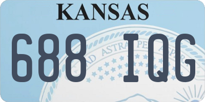 KS license plate 688IQG