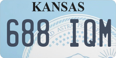 KS license plate 688IQM