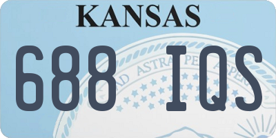 KS license plate 688IQS