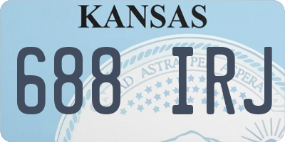 KS license plate 688IRJ