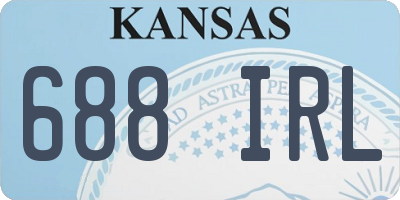 KS license plate 688IRL